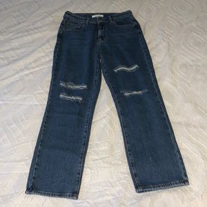 PacSun slightly ripped dark wash mom jeans jeans | size 26